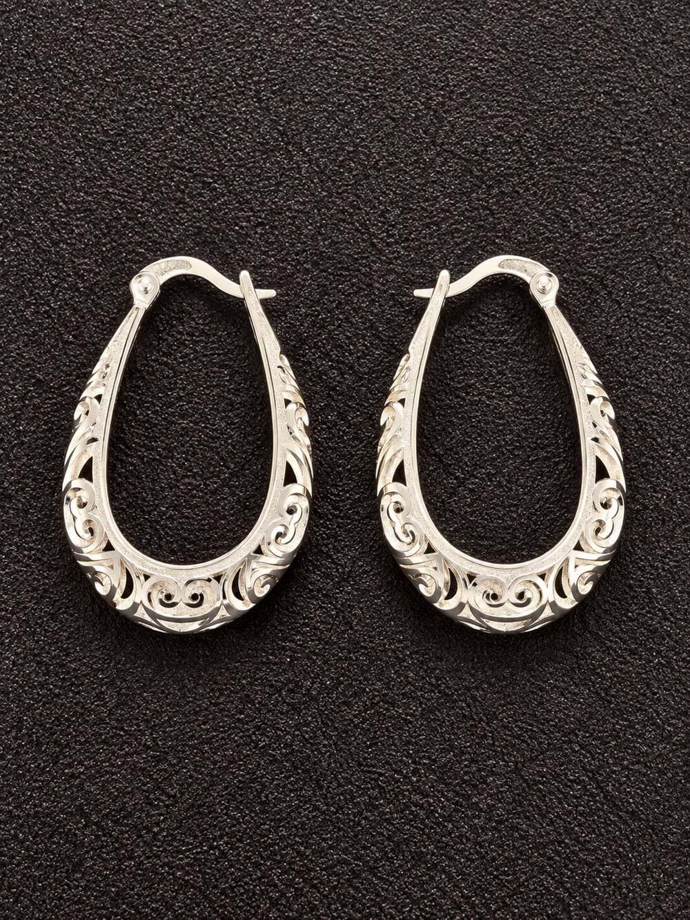 Filigree Hoop Earrings